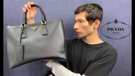 prada leather tote review